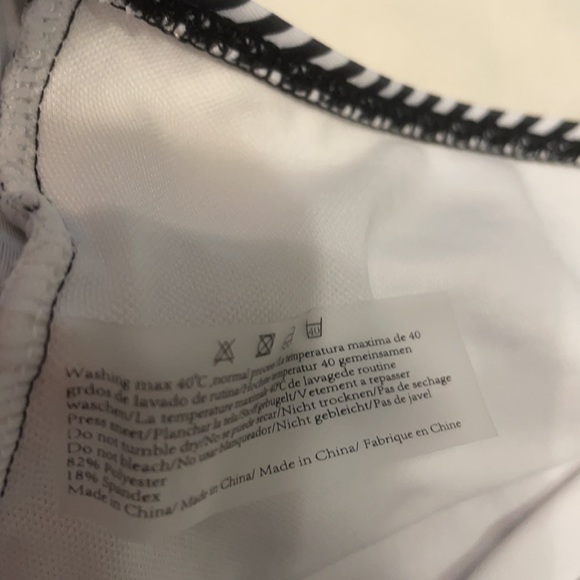 Super cute black/white striped bottoms- Medium - Picture 5 of 6